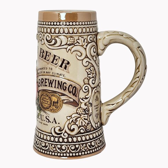 Bohemian B. Stroh's Heritage IV Collectors Ceramic Beer Stein Detroit Michigan - Picture 2 of 10